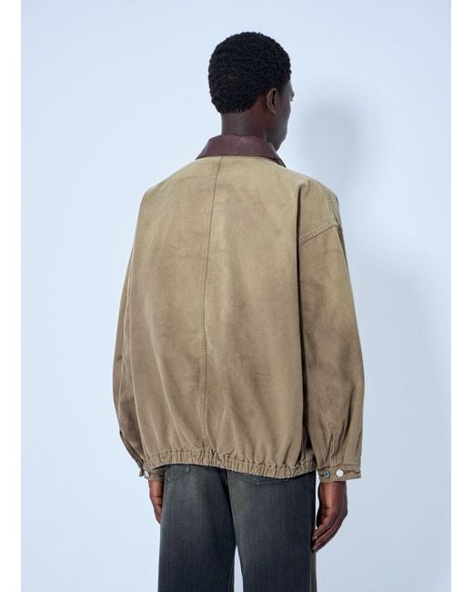 Ssstein Sulfur Dyed Oxford Vintage Jacket in Natural for Men | Lyst UK