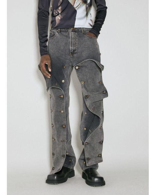 Snap jeans clearance