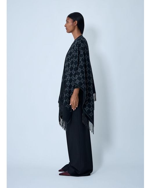 Gucci Blue Gg Poncho