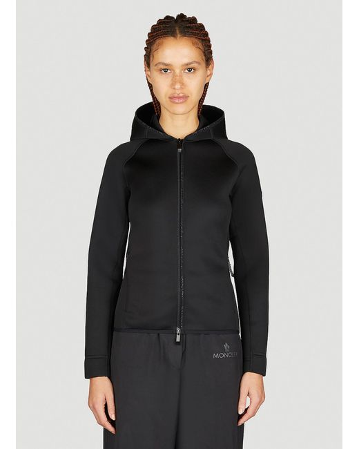 Moncler Black Hooded Zip-up Sweatshirt