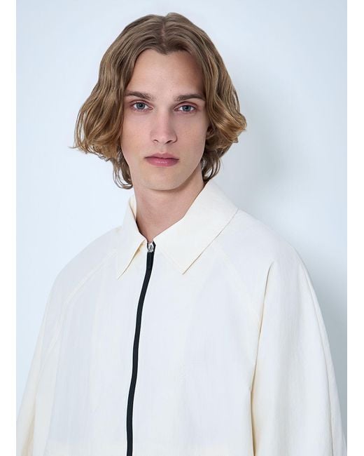 Jacquemus White Zip-Front Jacket for men