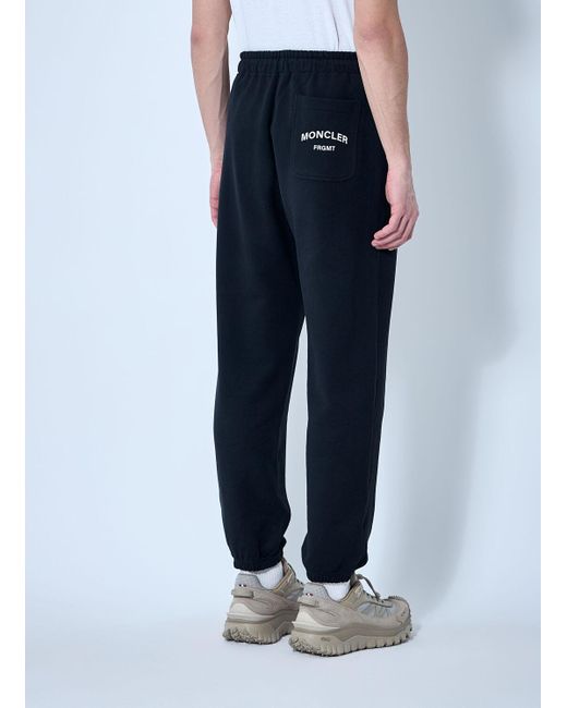Moncler X Fragment Hiroshi Fujiwara Blue Logo Patch Track Pants for men