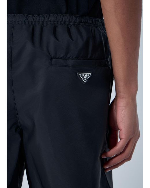 Prada Blue Re-Nylon Swim Shorts for men