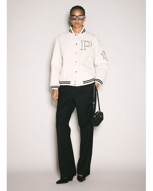 Prada White Re-nylon Shoulder Pouch