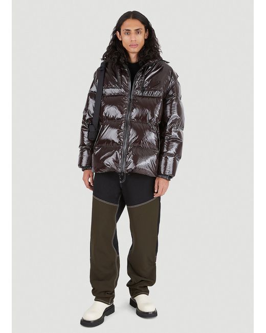 Bottega Veneta Gray Gloss Padded Down Jacket for men