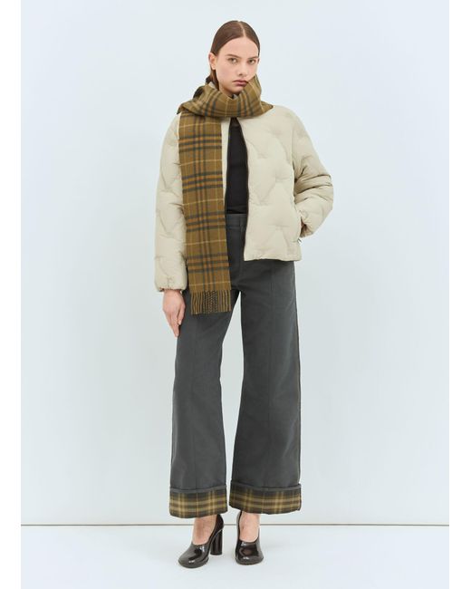 Burberry Natural Ekd Nylon Down Jacket