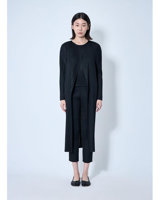 Pleats Please Issey Miyake Blue Pleated Shirt