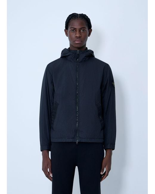 Stone Island Blue Logo Patch Jacket for men