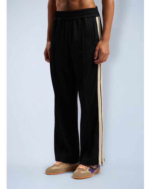 Palm Angels Black Performance Zip-up Track Pants for men