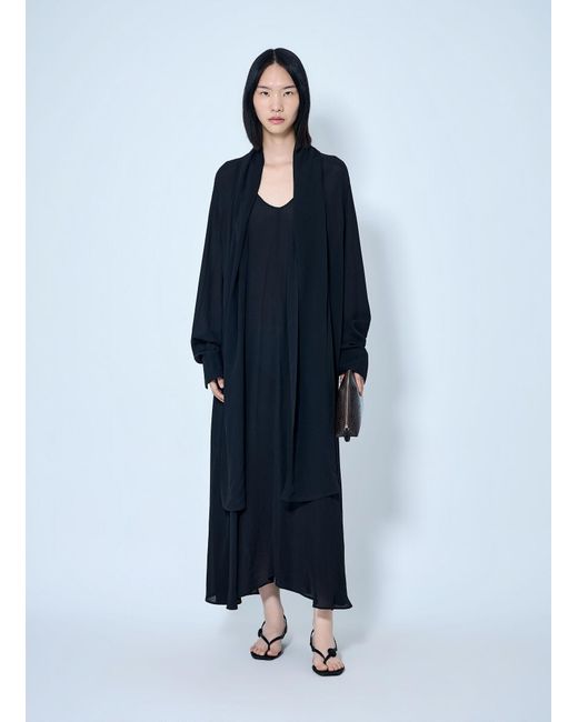 Totême Blue Rounded Neckline Dress