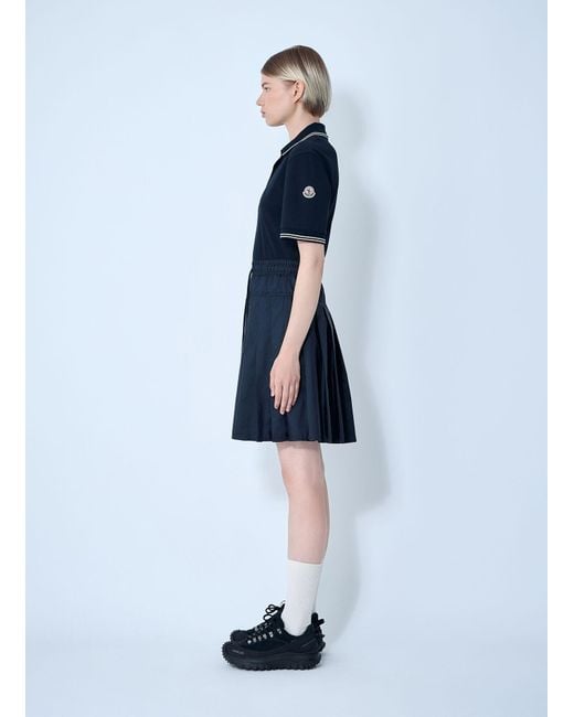 Moncler Blue Piquet Polo Shirt Dress