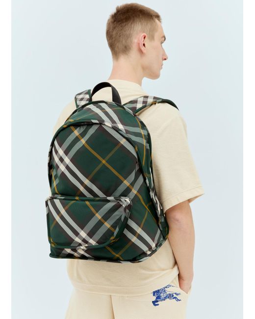 Burberry Green Shield Backpack for men