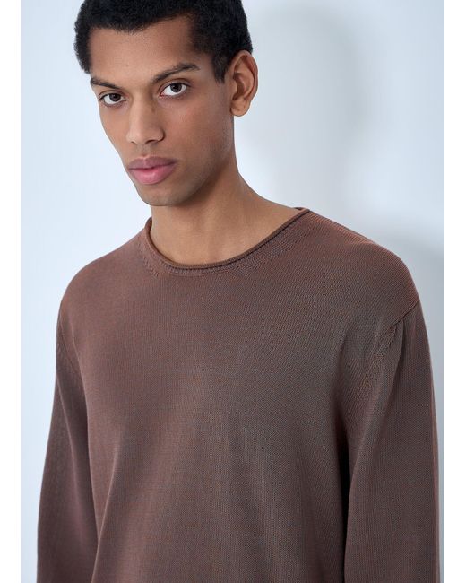Our Legacy Brown Rigid Popover Sweater for men