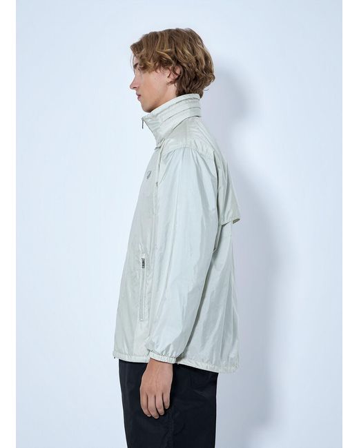 Prada Gray High-Neck Zip Jacket for men