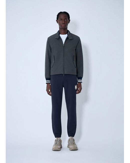 Moncler Blue Prieure Reversible Down Bomber Jacket for men
