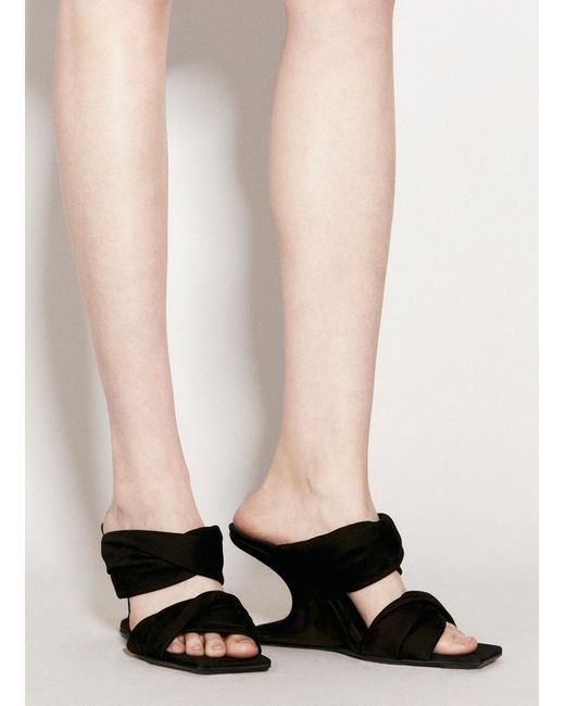 Rick Owens White Cantilever 8 Twisted Sandals