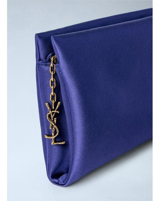 Saint Laurent Blue Evening Clutch