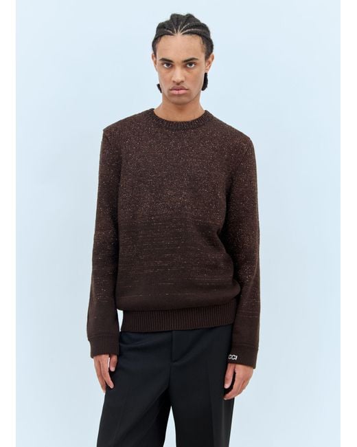Gucci Multicolor Sequin Crewneck Sweater for men