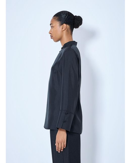 Rohe Blue Pankou Closure Silk Top