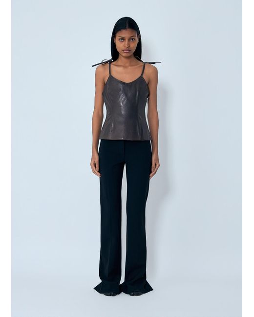Our Legacy Blue String Leather Tank Top
