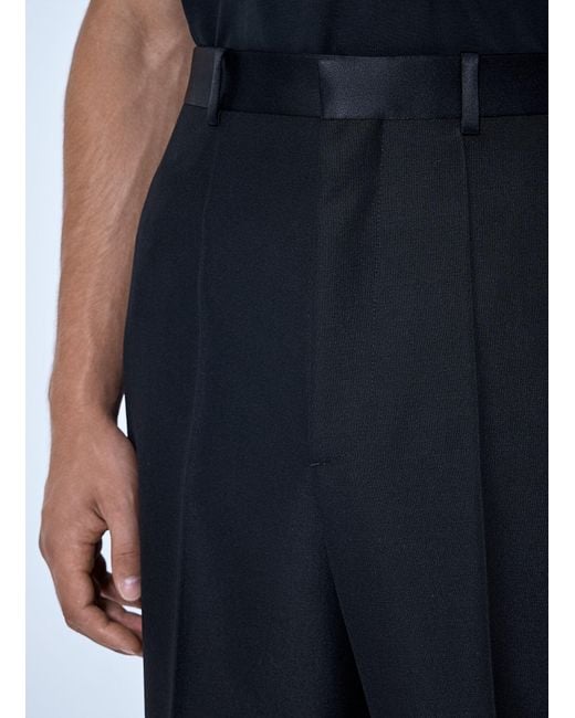 Bottega Veneta Blue Mohair Wool Canvas Trousers for men
