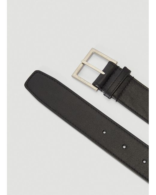 Saint Laurent Black Cassandre Classic Belt Bag for men