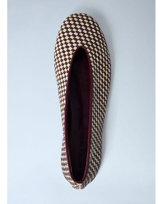 Bottega Veneta White Rosa Ballerina Flats