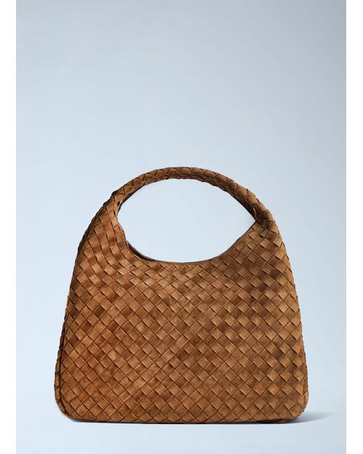Bottega Veneta Brown Campana Large Shoulder Bag
