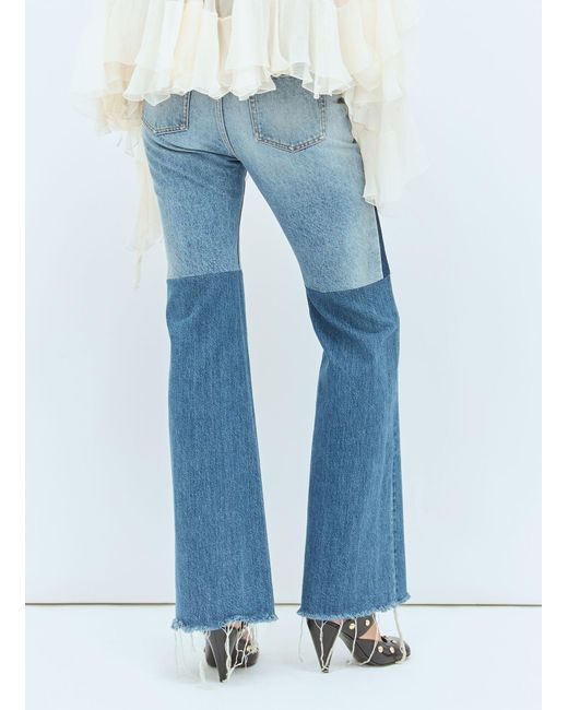 Chloé Blue Chloã Flared Patchwork Jeans