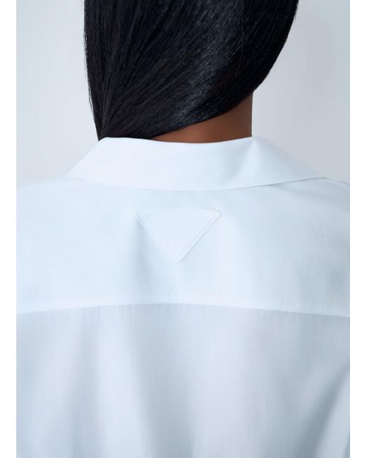 Prada White Poplin Shirt