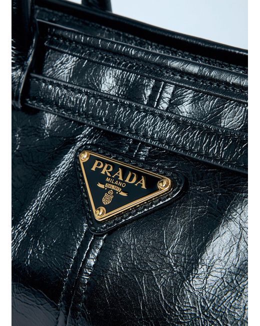 Prada Blue Medium Leather Handbag
