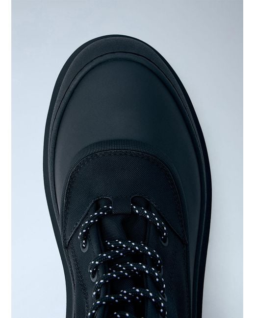 Moncler Blue Vera Sheal Ankle Boots