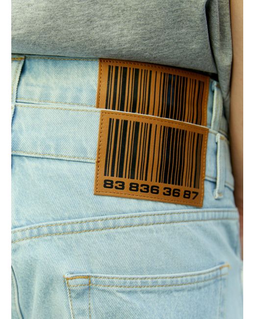 VTMNTS Blue Double Waist Denim Jeans
