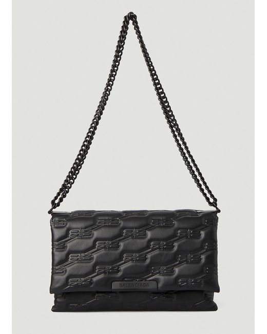 Balenciaga Leather Triplet Medium Shoulder Bag in Black | Lyst