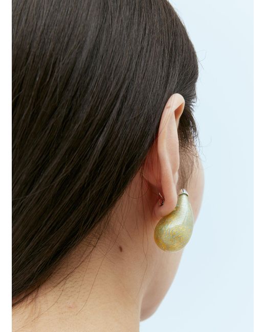 Bottega Veneta Natural Drop Glass Earrings