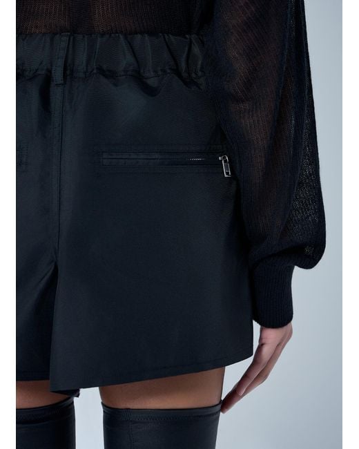 Rick Owens Blue Temple Mini Skirt