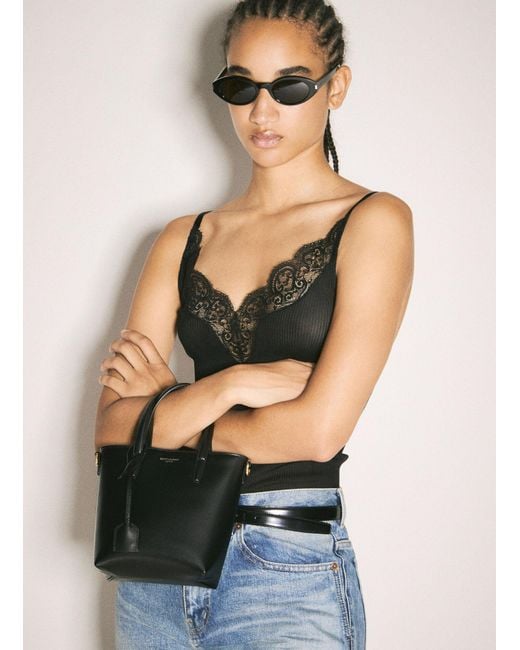 Saint Laurent Black Mini Toy Shopping Handbag