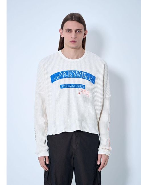 PALY Steve's Thermal Sweater in White for Men | Lyst