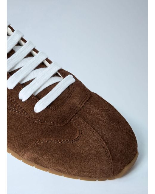 Prada Brown Suede Sneakers