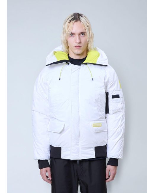 Canada Goose White Chilliwack Bomber Jacket