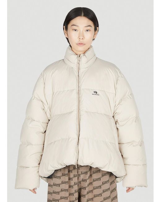 Balenciaga Natural C-shape Puffer Jacket