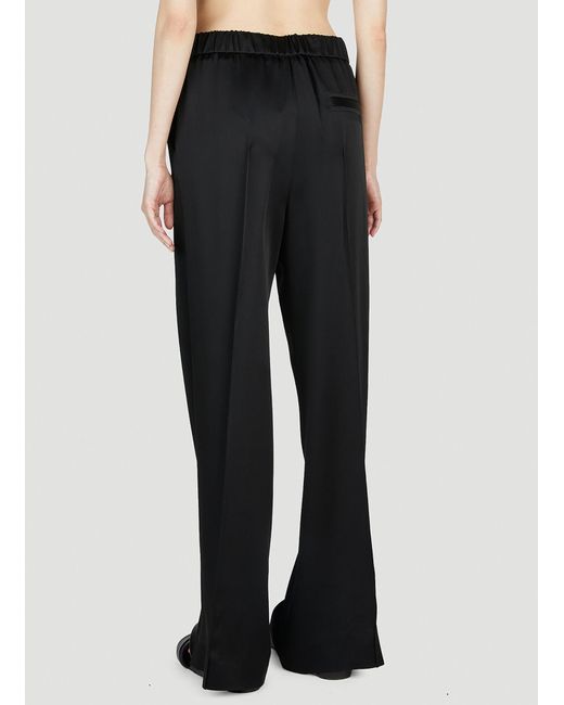 Jil Sander Black Split Cuff Pants