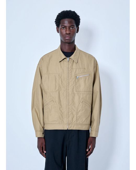 Comme des Garçons Natural Zip-Front Utility Jacket for men