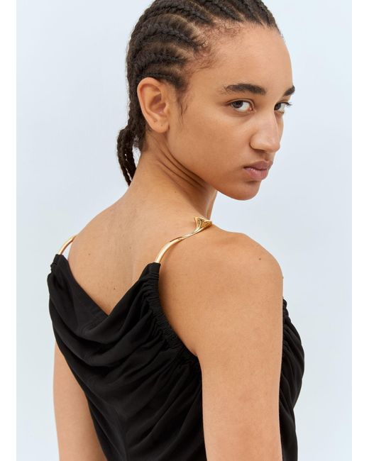 Bottega Veneta Black Viscose Jersey Dress