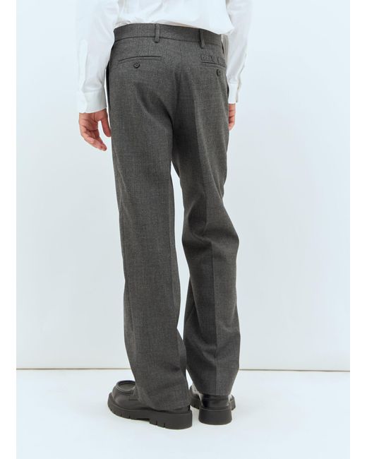 Miu Miu Gray Marled Wool Pants for men