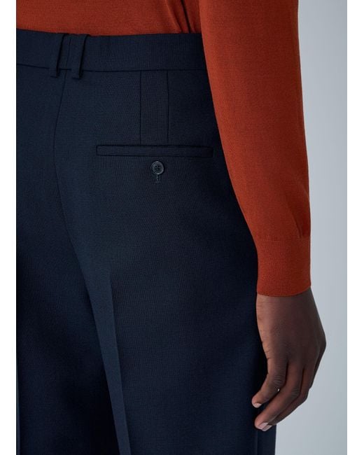 Saint Laurent Blue Tailored Wool Pants for men