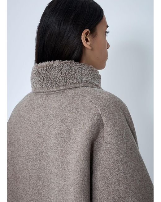 Miu Miu Gray Cotton Fleece Jacket