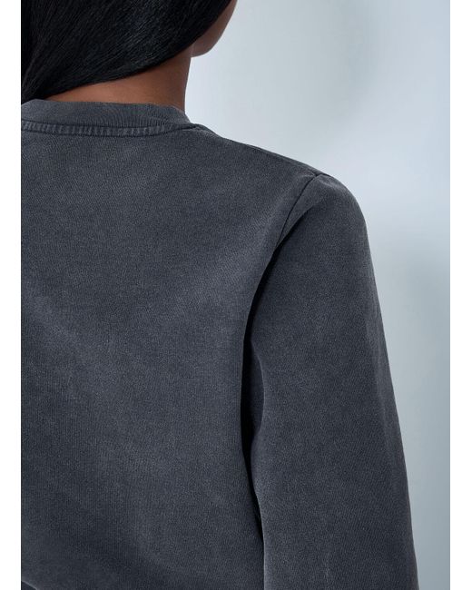 Alexander Wang Blue Logo Motif Cardigan