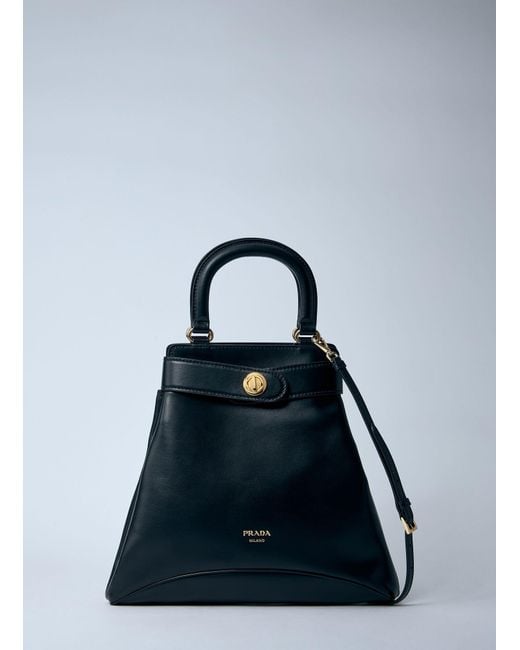 Prada Blue Medium Carey Handbag