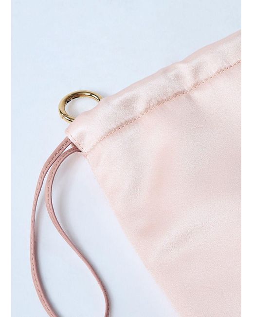 Miu Miu Pink Satin Pouch